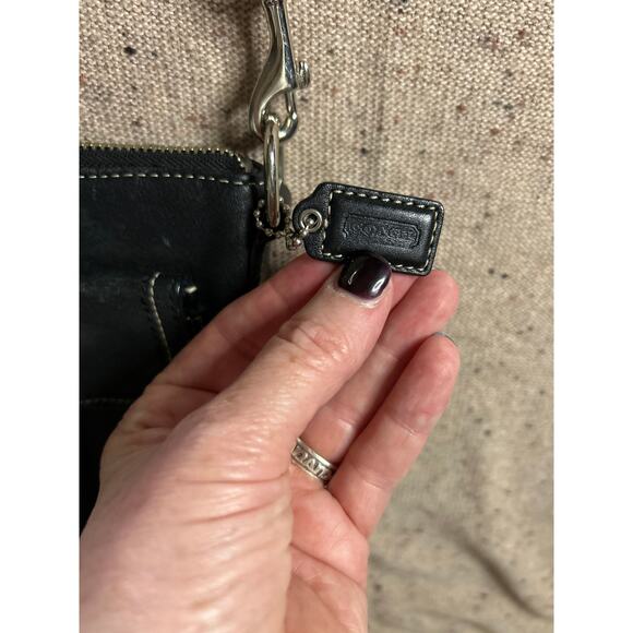 Coach Black Leather Turnlock Crossbody Bag Classic Y2K Revival - Picture 6 of 9